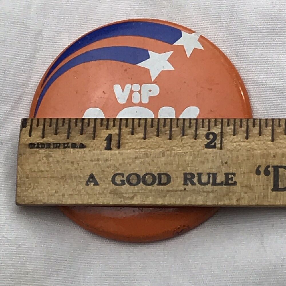 VIP Ask Me Vintage Pin Pinback Button - Picture 2 of 3